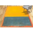 thumbnail image 1 of 3D Printed Rug, Modern Rug, Easy To Clean Rug, Handmade Gift, Yellow Rugs, Printed Rugs, Modern Rugs, Non Slip Rug, Minimal Rug, 2.3'x3.3' - 70x110 cm, 1 of 8