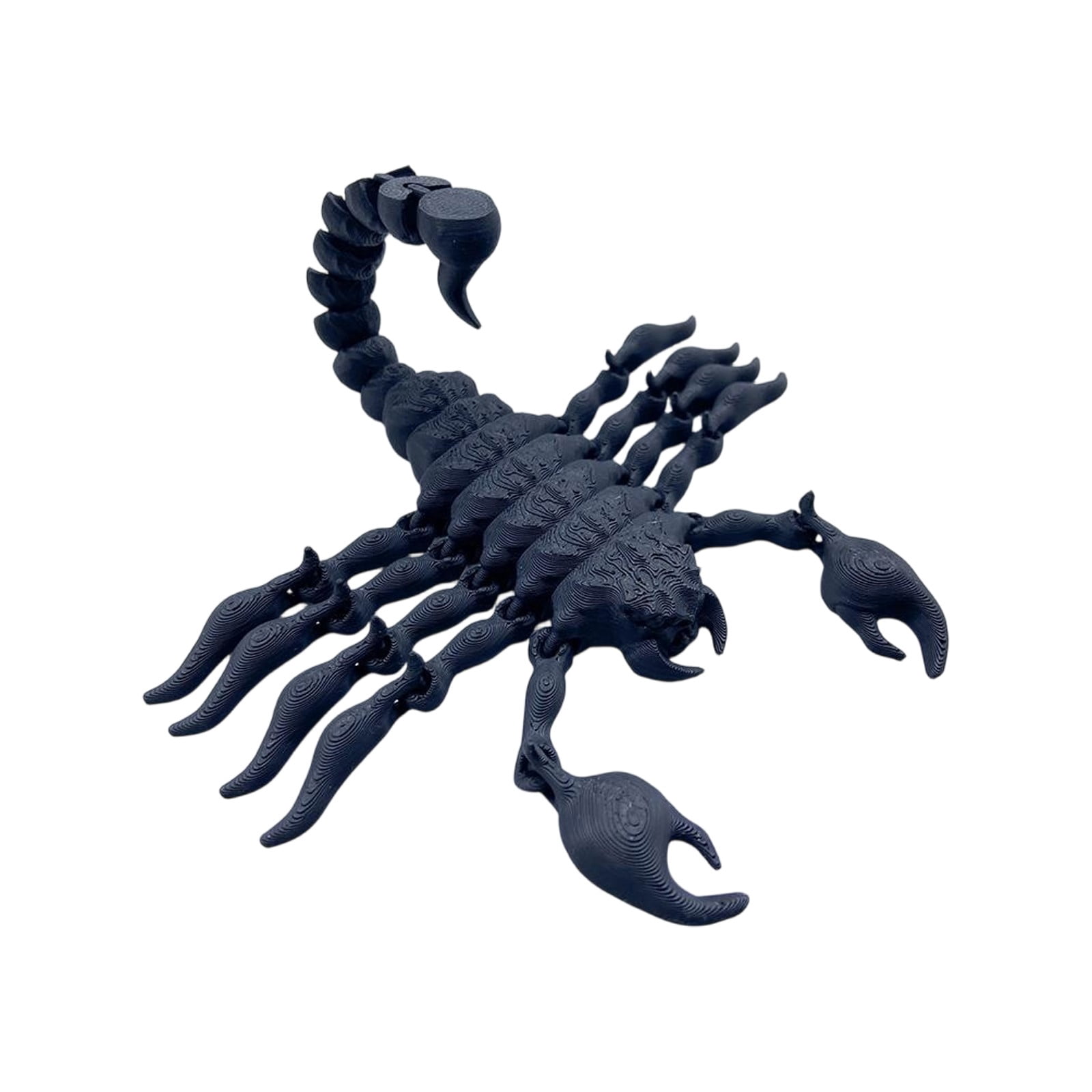 Realistic 3D Printed Scorpion Toy - Flexible Articulated Joints, Eco-Friendly PLA, Blue Green