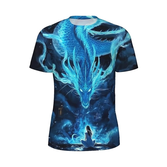 3D Printed Short Sleeve T-Shirts for Men, Small-3X Large Size Tee Shirt for Adult