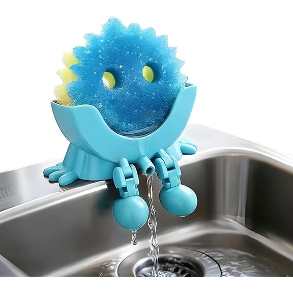 3D Printed Sink Sponge Holder, Cute Hanging Sponge Holder with Drainage, Peeing Scrub Sponge Holder with Drainage, Funny Kitchen Sink Sponge Holder