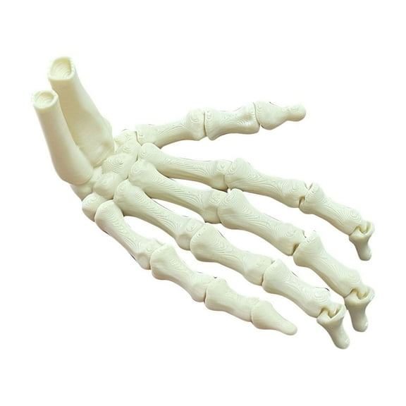 3D Printed Skeleton Hand Figurine Realistic Gothic Bone Sculpture for Halloween Tabletop Decor Spooky Artistic Model Handheld Haunted House Accessory