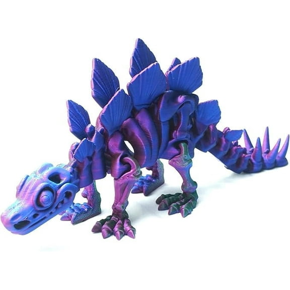 3D Printed Skeleton Sword Dragon Model,Flexible stegosaur Statue,Joint Mobility,Home Office Decor,Interesting Toys for Autism/ADHD,Festival Gifts toco,Fidget Toys, Executive Desk Animals Toy