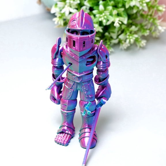 3D Printed Skeleton Warrior, Flexible Joint Lacertid Figurine, Home & Office Decor, Fidget Toy for Adults & Teens, Festival Gift