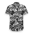 thumbnail image 1 of 3D Printed Skull Hawaiian Floral Casual Shirts For Men Halloween Summer Short Sleeved Oversize Social 5XL Gift Imported Clothing, 1 of 6