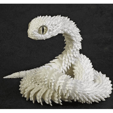 3D Printed Snake Full Articulated Flexible Fidget Toy Desk Car Decor Gift DIY Snake Model Toy