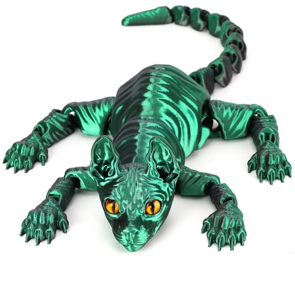 3D Printed Sphynx Cat Statue for Desk Decor, Novelty Home Ornament Gift