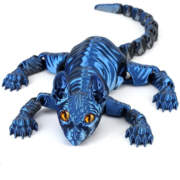 3D Printed Sphynx Cat Statue for Desk Decor, Novelty Home Ornament Gift