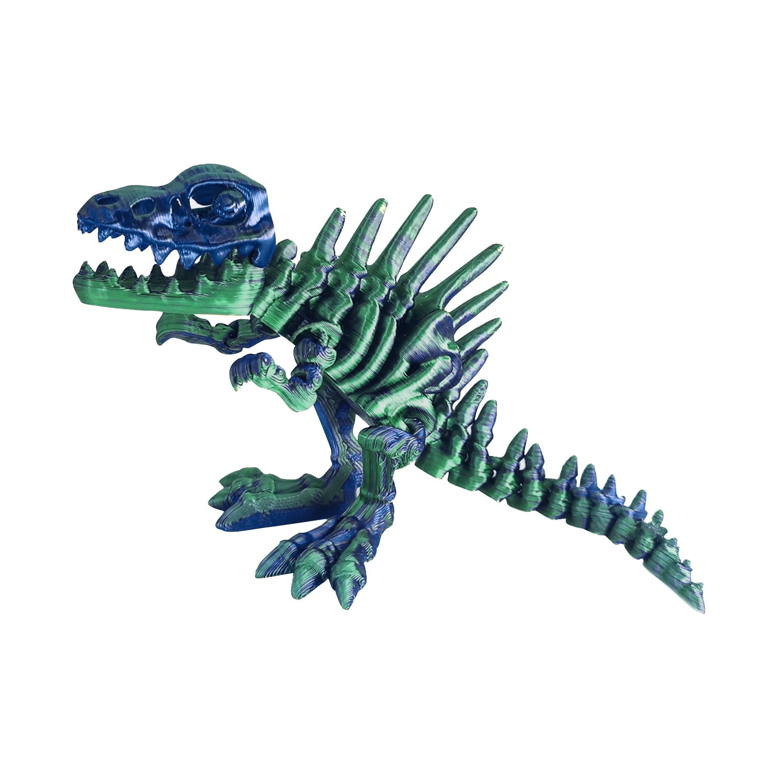 3D Printed Spinosaurus Skeleton Model with Movable Joints for Desk ...