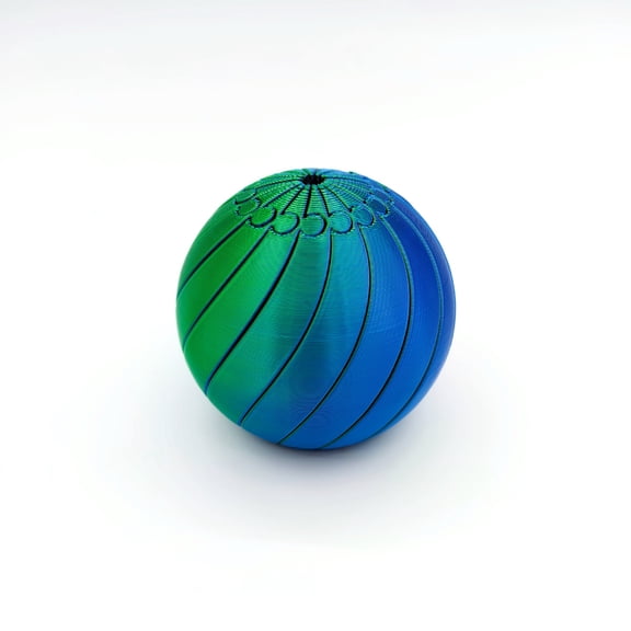 3D Printed Spiral Egg Fidget Toy Rotating Stress Relief Desk Toy Fidget Ball Easter Egg Toys for Kids Girls Boys Easter Basket Stuffers Party Favors Gifts,Blue-green Gradient