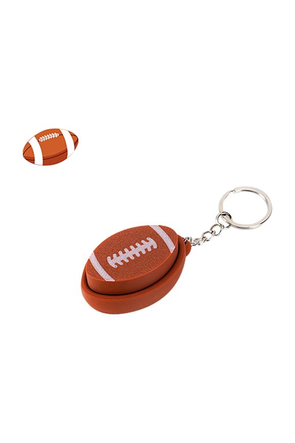 3D Printed Sports Ball Button Keychain Decompression Clicker Accessory for Backpack Car Keys and Creative Bag Decoration