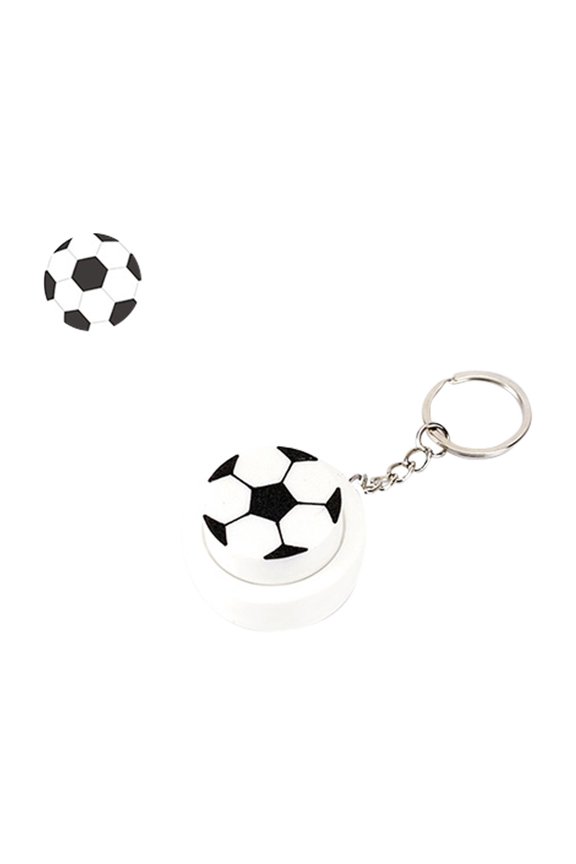 3D Printed Sports Ball Button Keychain Decompression Clicker Accessory for Backpack Car Key Creative Hanging Ornament and Bag Decoration Gift