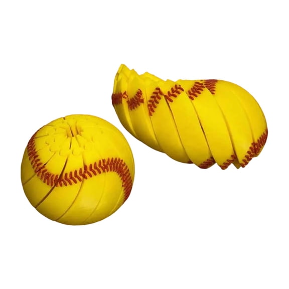 3D Printed Sports Fidget Puzzle Ball for Adults, Handheld Twist Desk Focus Accessory, Portable Stress Relief Tool