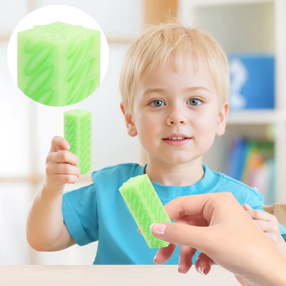 3D Printed Square Column Rotating Push Push Toy Fidget Spinner Educational Decompression Ornament, Glow Green Day Green Black