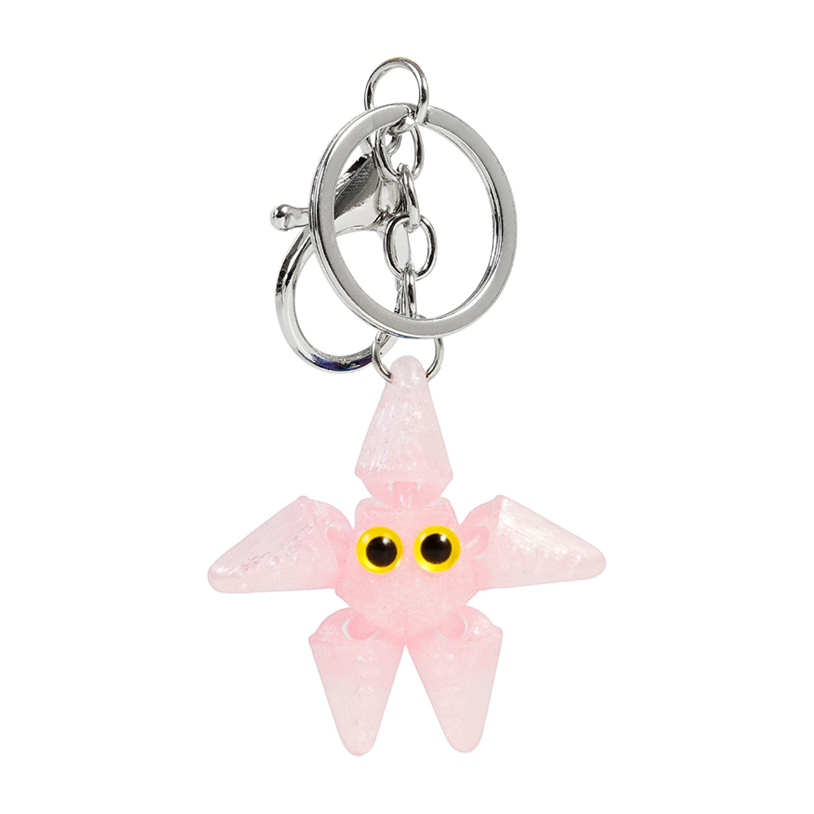 3D Printed Starfish Keychains with Movable Tentacle,Funny Keychains ...