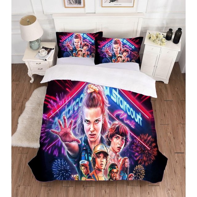 3D Printed Stranger Things Bedding Set Cartoon Kids Kids Bedding Duvet