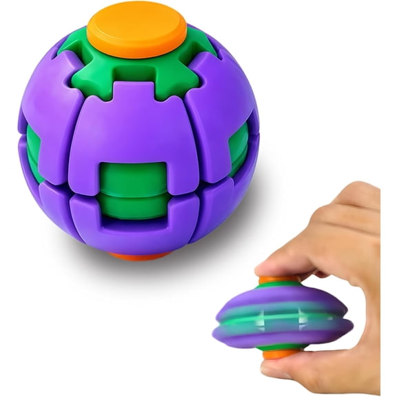 3D-Printed Stress Relief Ball Press-and-Rotate Ball Portable Office Stress Relief Ball（1 pcs）