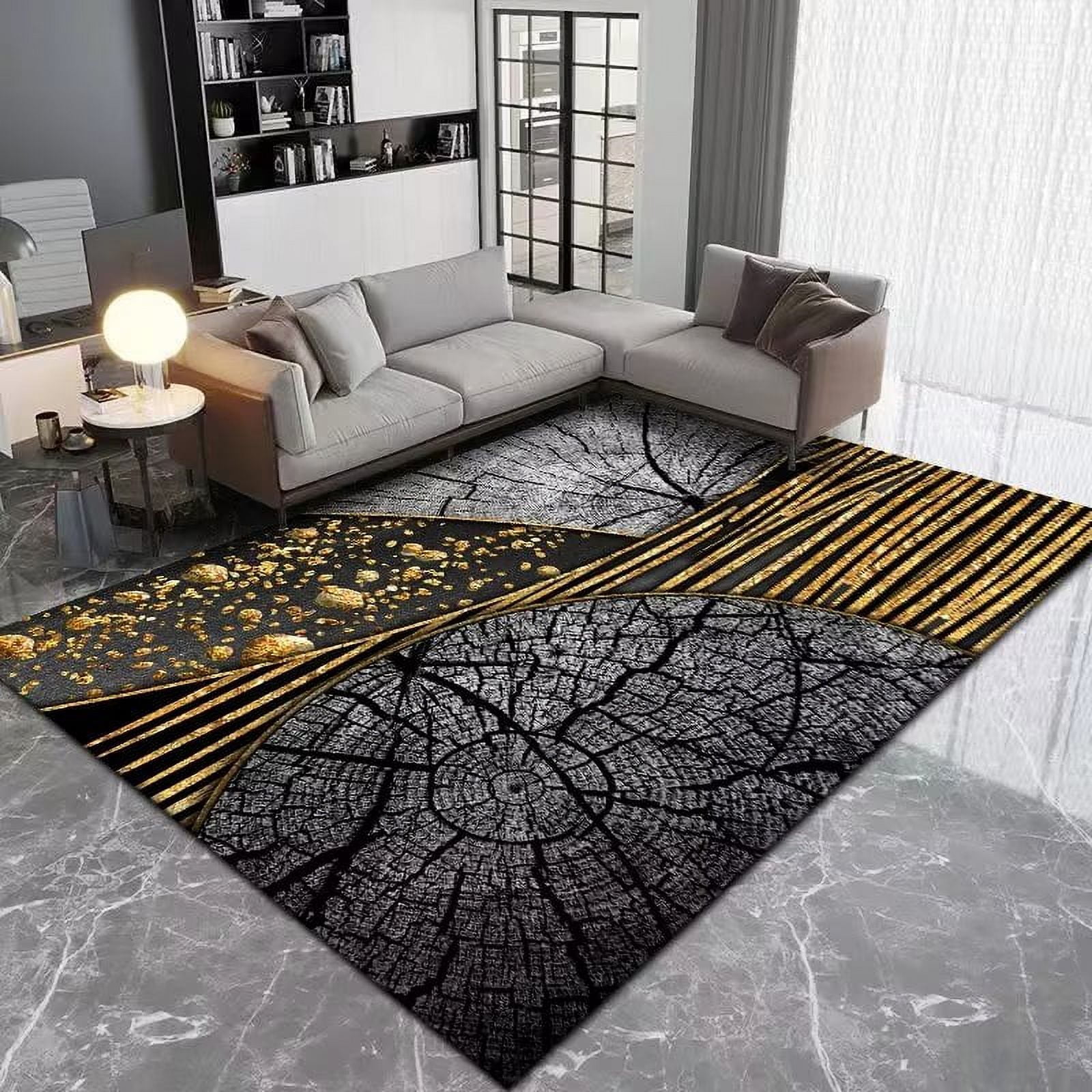 Mayberry Rug Tree Stump 3D Printed Tree Stump Texture Carpet Large Area Rugs for Household ...