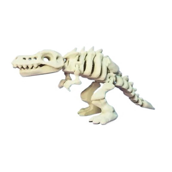 3D Printed Tyrannosaurus Rex Skeleton Model with Movable Joints