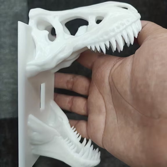 3D Printed Tyrannosaurus Rex Skull Switch Panel - Unique Dinosaur Theme Wall Decoration for Home and Halloween Parties