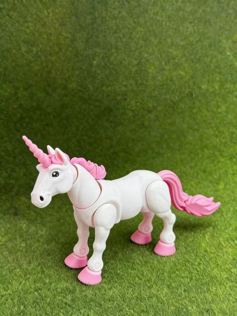 3D Printed Unicorn Figurine,Jointed Fantasy Horse Statue for Kids Room Decor, Birthday Gift, Home Tabletop Ornament, Collectible Animal Figure