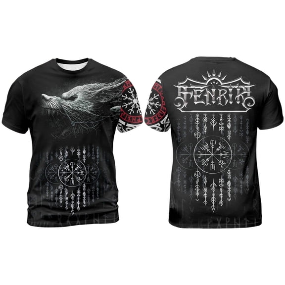 3D Printed Viking Legends Tee, Norse Clothing for Men/Women, Full Size S-5XL