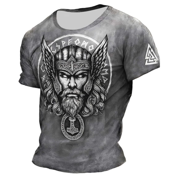 3D Printed Viking Legends Tee, Norse Clothing for Men/Women, Full Size S-5XL