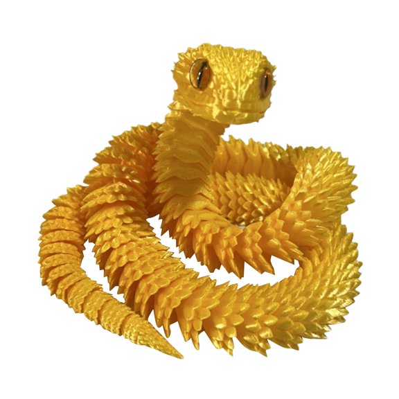 3D Printed Viper Toys,3D printing crafts ornaments gifts creative handmade 3D printing snake car pendant