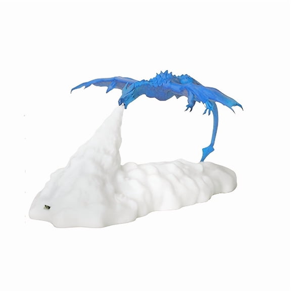 3D Printed Volcano Dragon Night Light, Fire Dragon Shape Mood Lamp, Dual Moon & Dragon Design, Decorative Desktop Lamp for Bedroom, Office, Soft Glow Atmosphere Light for Daily Use