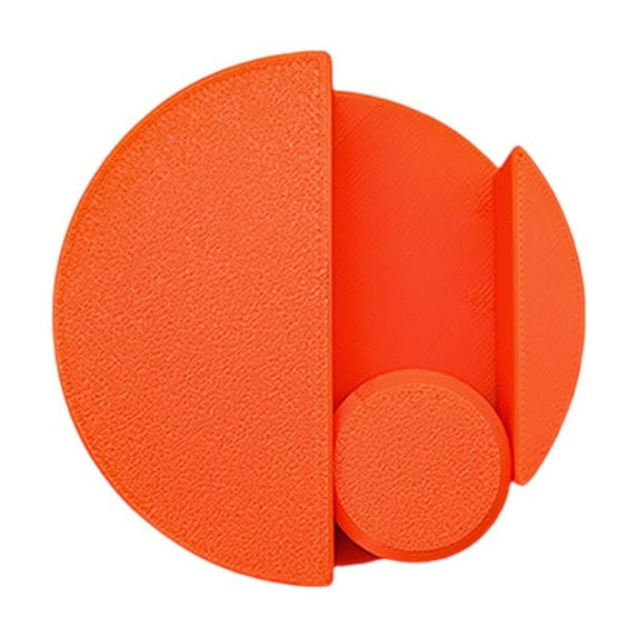 3D Printed Wall Mounted Mop and Broom Organizer, Indoor Outdoor Storage Rack for Home & Garden, Space Saving Tool Holder, Garage Utility Rack, Cleaning Supplies Organizer,Orange