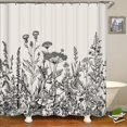 thumbnail image 1 of 3D Printed Waterproof Fabric Fresh Flower Plant Shower Curtains Bathroom Decorative Polyester With Shower Curtain 240X180, 1 of 5