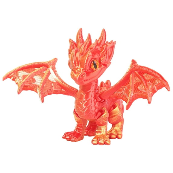 3D Printed Western Dragon Small Flying Dragon Joint Movable Model Ornament Party Decoration