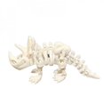 thumbnail image 1 of 3D Printed White Triceratops Skeleton Figurine, 1 of 1