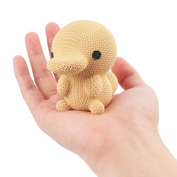 3D Printed Yellow Duckling Model Lovely Duckling, Miniature Decorative Figurine for Desk Display, Gift Idea