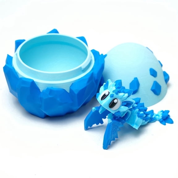 3D Printed dragon egg,Articulated Models,Flexible Joint Animal Figurines, 3D Printing Stuff Cheap,Stress Relief, Fidget restlessness, ADHD Toys, Surprise Fantasy Gifts