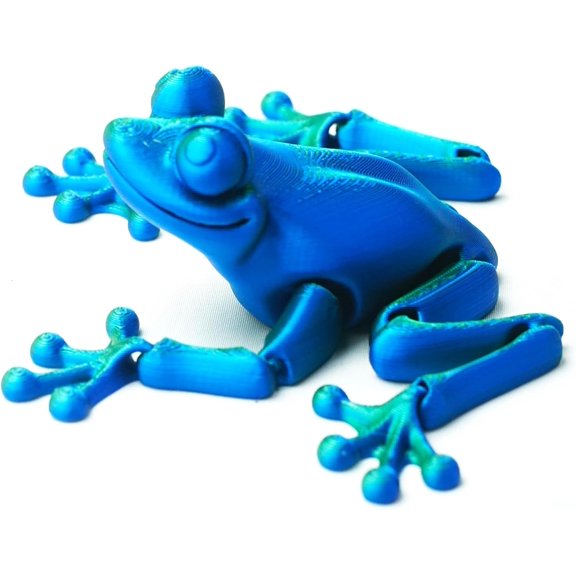 3D Printed frog,Flexible Joint Animal lacertid Figurines,Realistic Eyes, Home Office Decor,Fidget Toy for Adults Teens Boy Festival Gifts