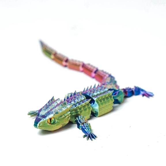 3D Printed Lizard,Articulated Crocodile Models,Flexible Joint Animal lacertid Figurines, 3D Printing Stuff Cheap,Stress Relief, Fidget restlessness, ADHD Toys, Surprise Fantasy Gifts