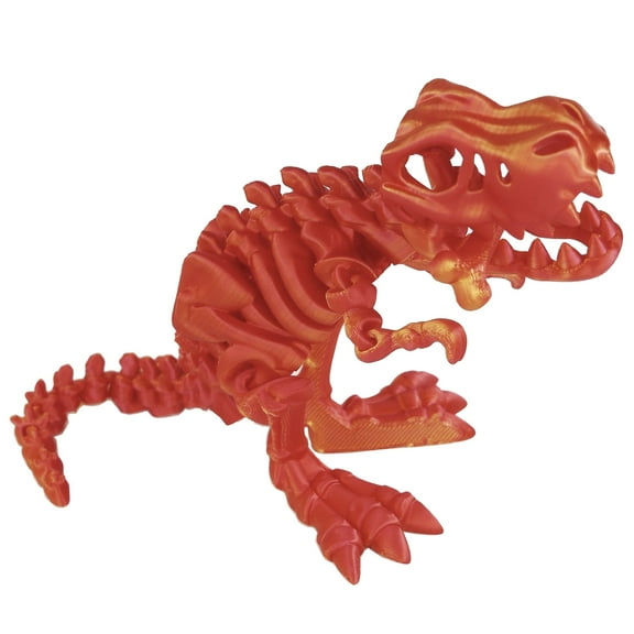 3D Printed of Tyrannosaurus Rex with Articulated Bones, 3D Printed Dinosaur Toys Decor for Stress Relief
