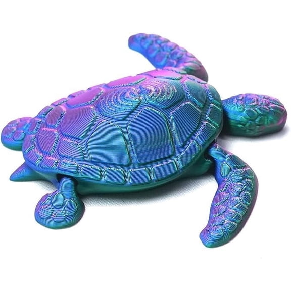 3D Printed sea Turtle Model,Tortoise Statue,Joint Mobility,Home Office Decor,Interesting Toys for Autism/ADHD,Festival Gifts,Fidget Toys, Executive Desk Animals Toy