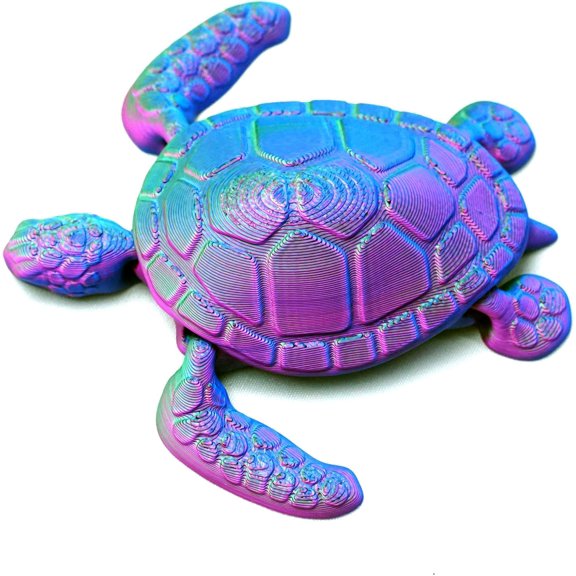 3D Printed sea turtle,Flexible Joint Animal lacertid Figurines,Realistic Eyes, Home Office Decor,Fidget Toy for Adults Teens Boy Festival Gifts