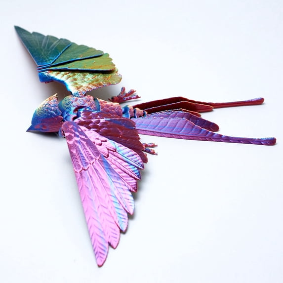 3D Printed swallow,Flexible Joint Animal lacertid Figurines,Realistic Eyes, Home Office Decor,Fidget Toy for Adults Teens Boy Festival Gifts