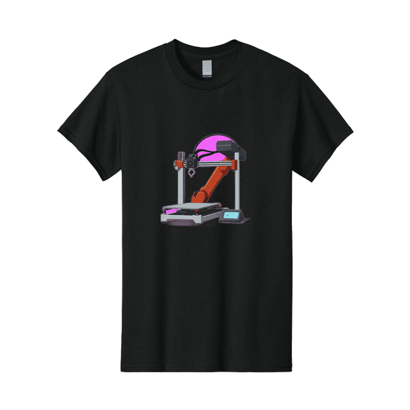 3D-Printer-1 Mens Graphic Tee, 100% Cotton, Casual Summer Wear BAA002