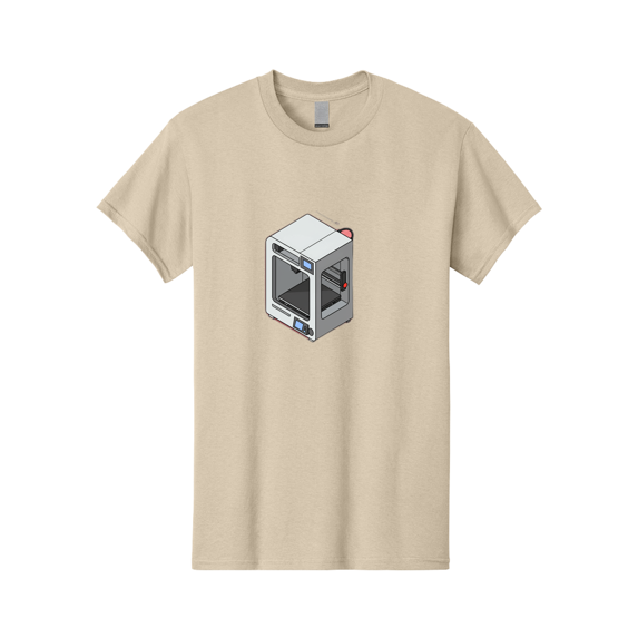 3D-Printer-11 Mens Graphic Tee, 100% Cotton, Casual Summer Wear BAA004