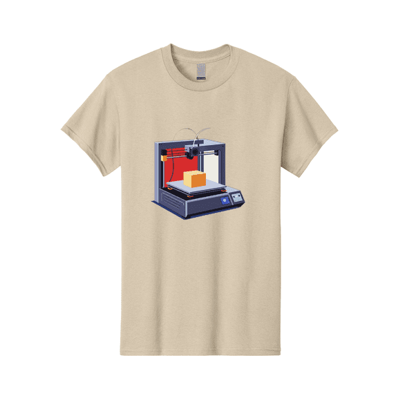 3D-Printer-2 Mens Graphic Tee, 100% Cotton, Casual Summer Wear BAA013