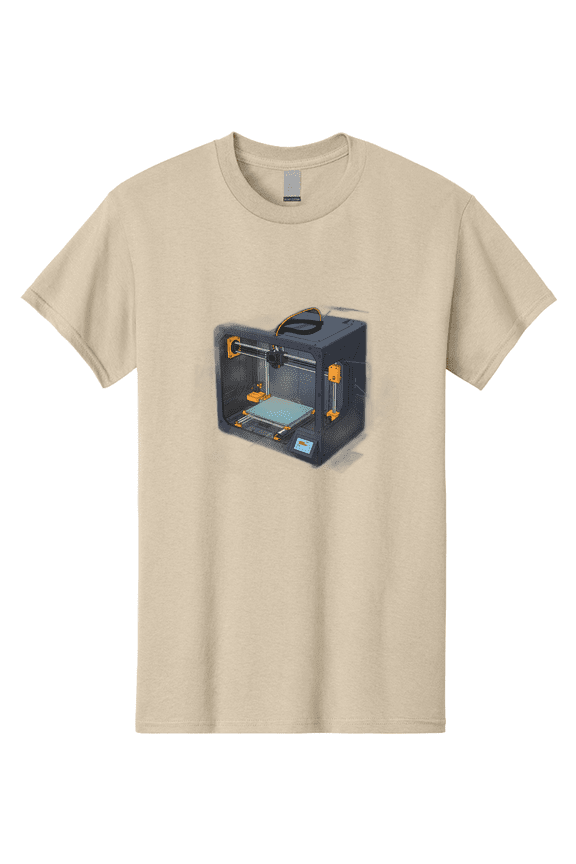 3D-Printer-3 Mens Graphic Tee, 100% Cotton, Casual Summer Wear BAA024