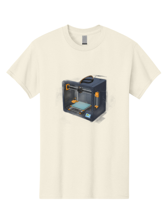 3D-Printer-3 Mens Graphic Tee, 100% Cotton, Casual Summer Wear BAA024