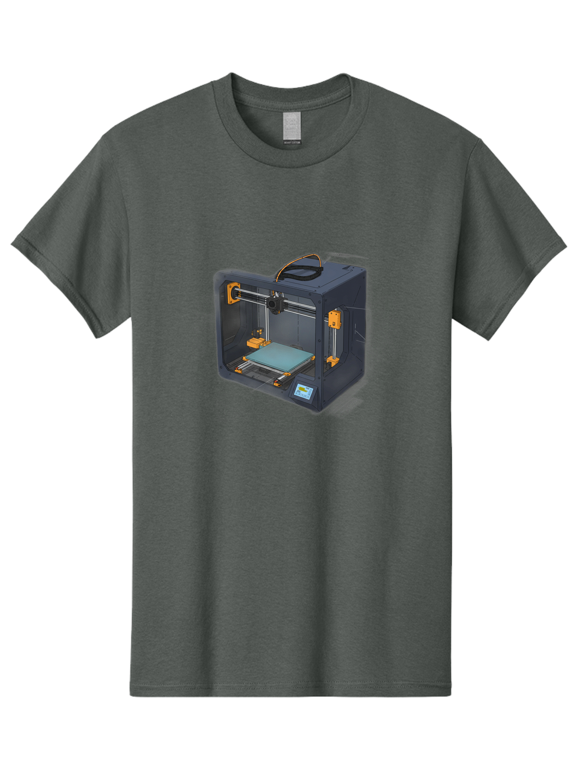 3D-Printer-3 Mens Graphic Tee, 100% Cotton, Casual Summer Wear BAA024
