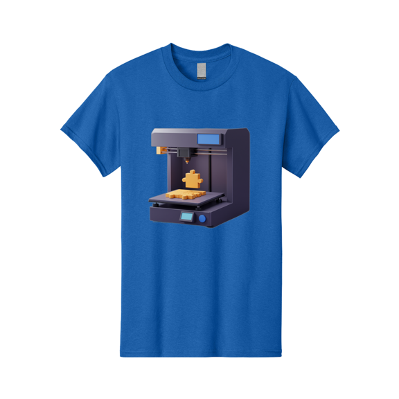 3D-Printer-30 Mens Graphic Tee, 100% Cotton, Casual Summer Wear BAA025