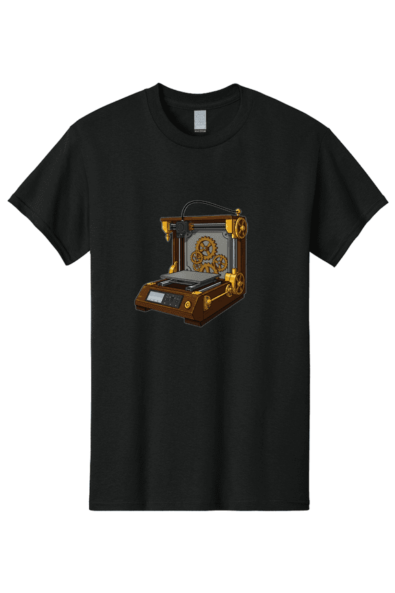 3D-Printer-9 Mens Graphic Tee, 100% Cotton, Casual Summer Wear BAA043