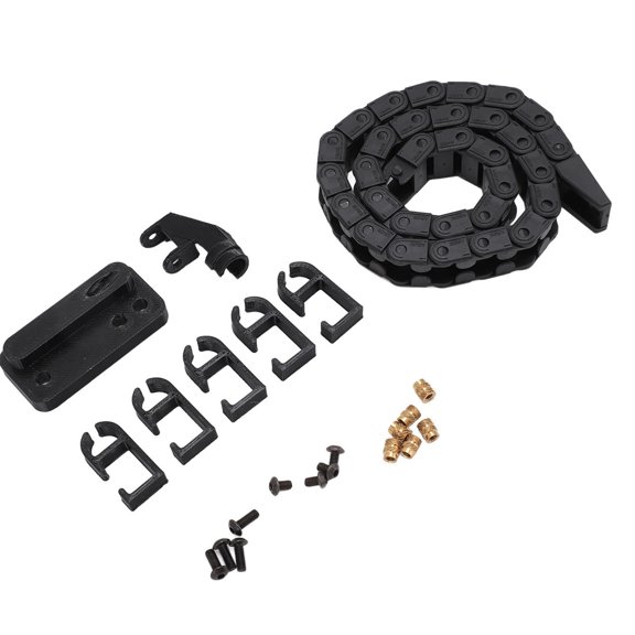 3D Printer Cable Carrier, Sturdy ABS 3D Printer Drag Chain 16.9in for Repair