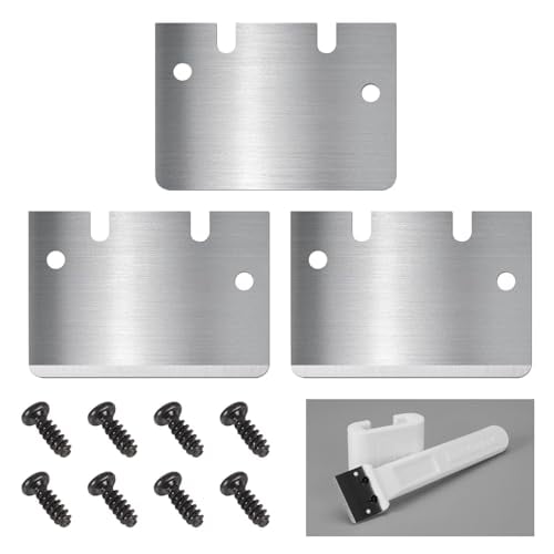 Lot De 3 Lames Grattoir En Acier Inoxydable Pour Imprimante 3D – Compatible Bambu Lab, Anycubic, Creality – Double Tranchant (décollage Facile Et Bord Sûr)